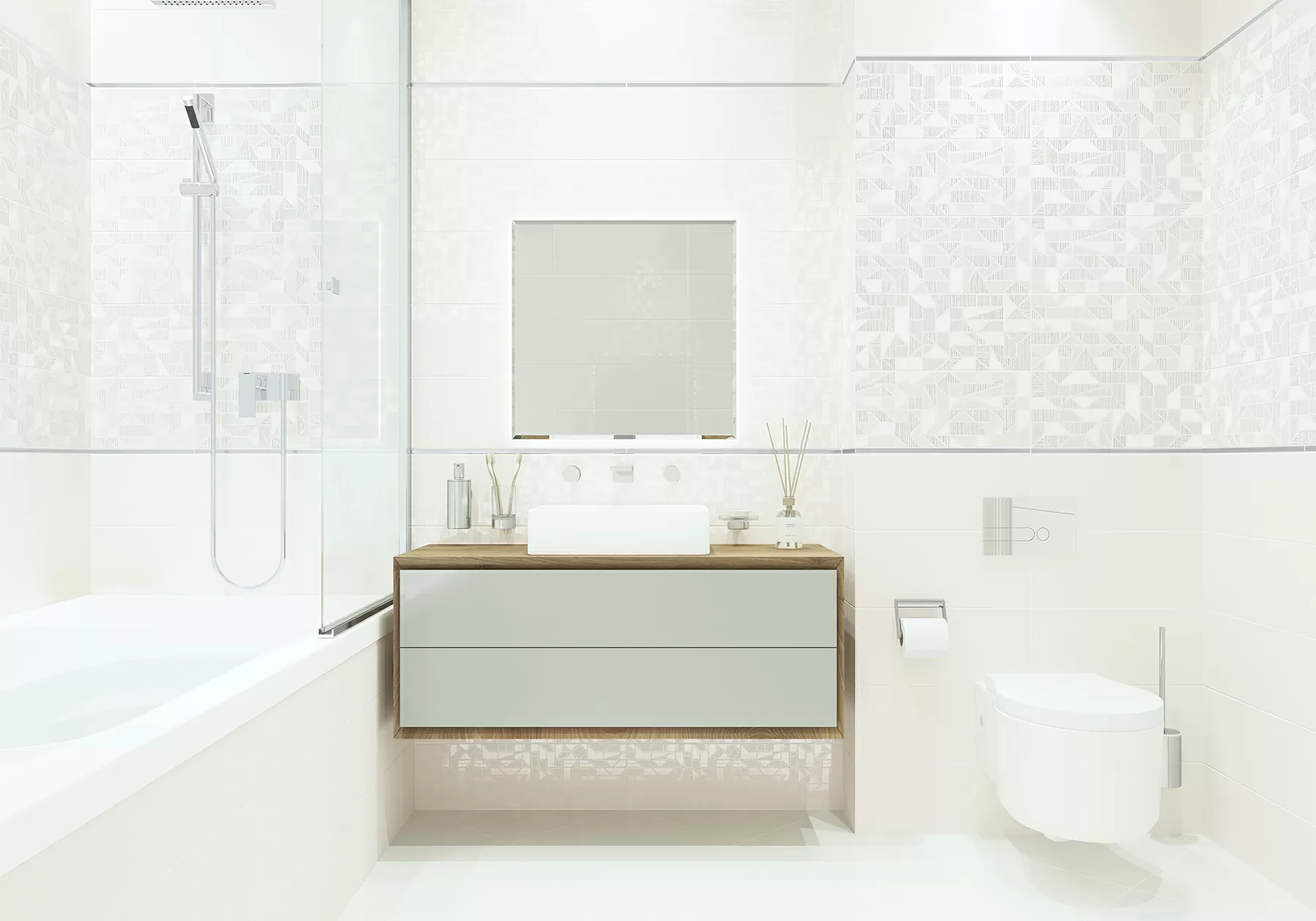Керамогранит FT3DAI00 Diamond White 410x410