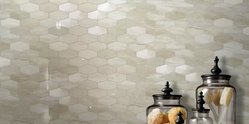 Керамогранит Decor Solitaire Gold-White Lapp/Rett 60x120
