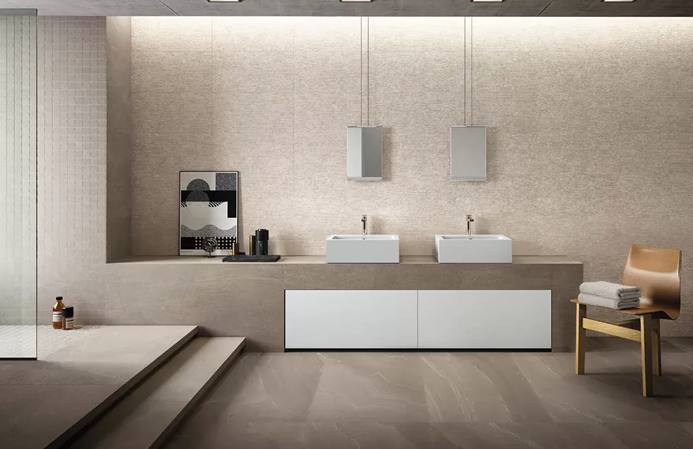 Керамогранит ED5Z (98G96R) Stone Talk Martellata Taupe Nat.Ret. 60x120