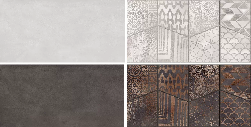 Керамогранит Vintage Ceniza Dark Carving 60x120