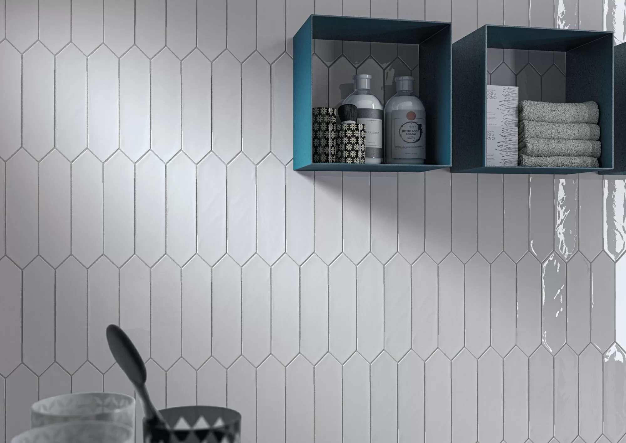 Плитка Kane Hexagon Sky 16x18