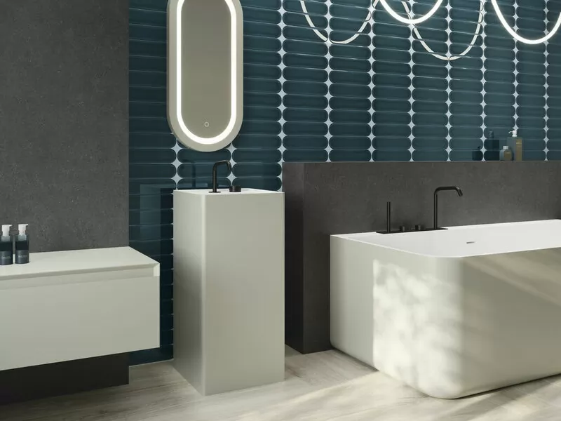 Плитка Oval Anthracite Brillo 7,5x30