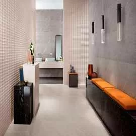 Керамогранит AS2M Marvel Stone Mosaico Esagono Geo Warm Lapp 25,4X35,2