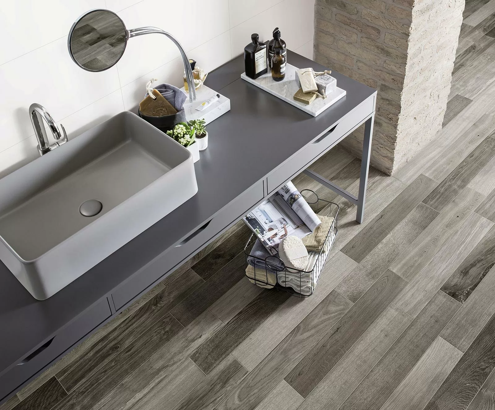 Керамогранит M007 Treverkfusion Grey 10x70