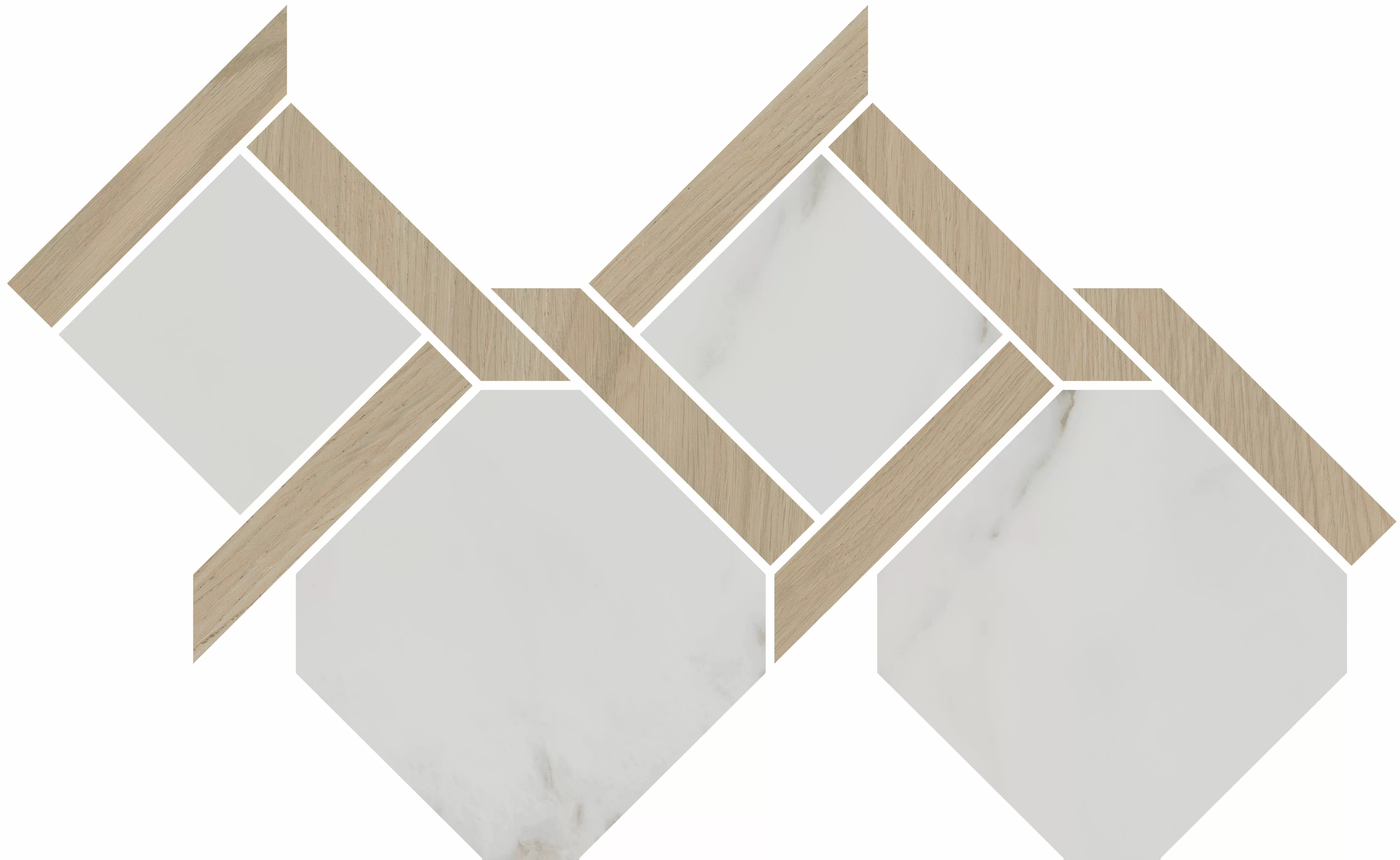 Керамогранит ID168 Декор Монте Тиберио наборный матовый 48x29,5x0,9