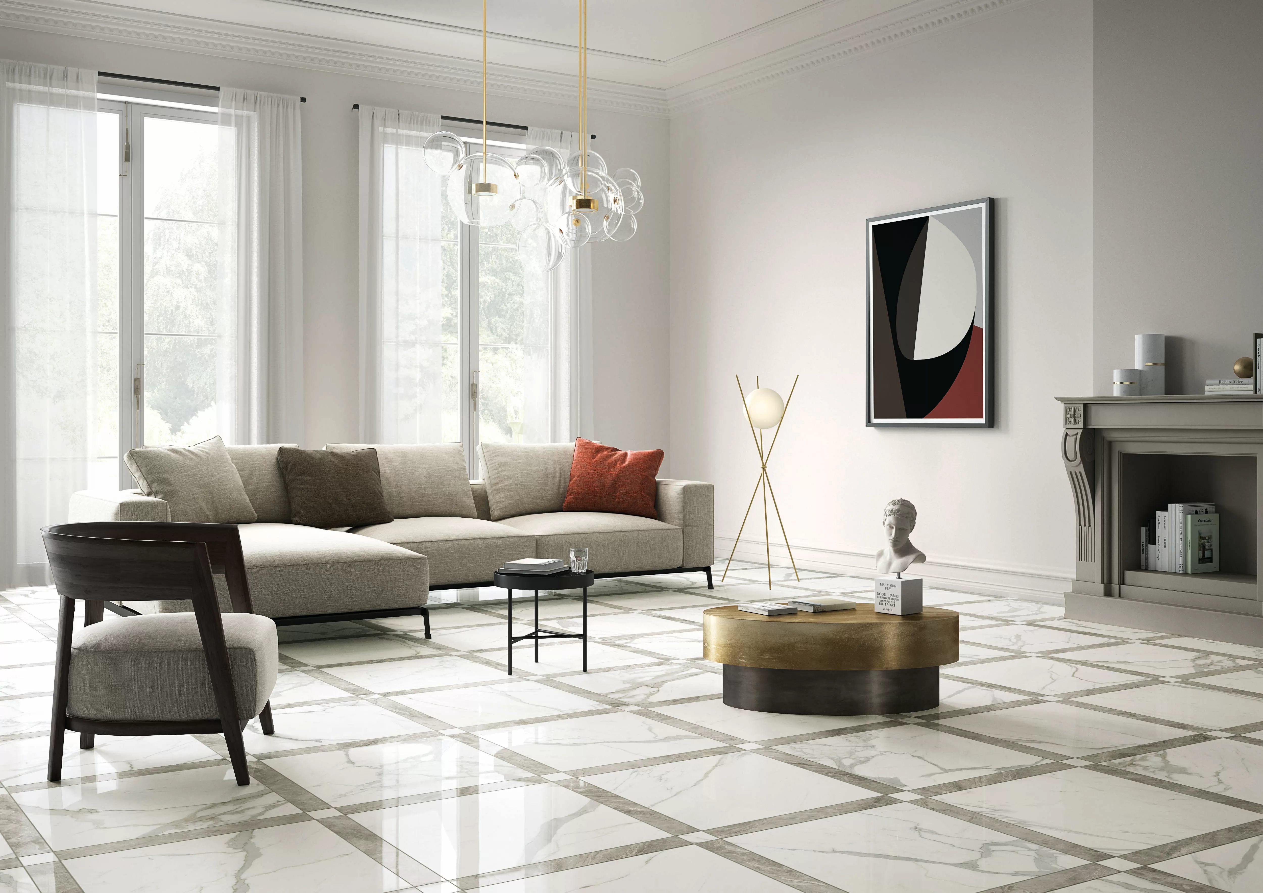 Керамогранит MB03BAOP MARBLE EXPERIENCE Orobico Grey ONDA 60x120