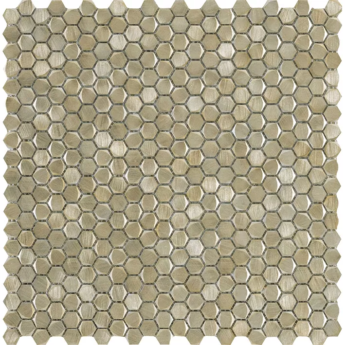 Мозаика L244008671 Gravity Aluminium Hexagon Gold 30.7x30.4x04