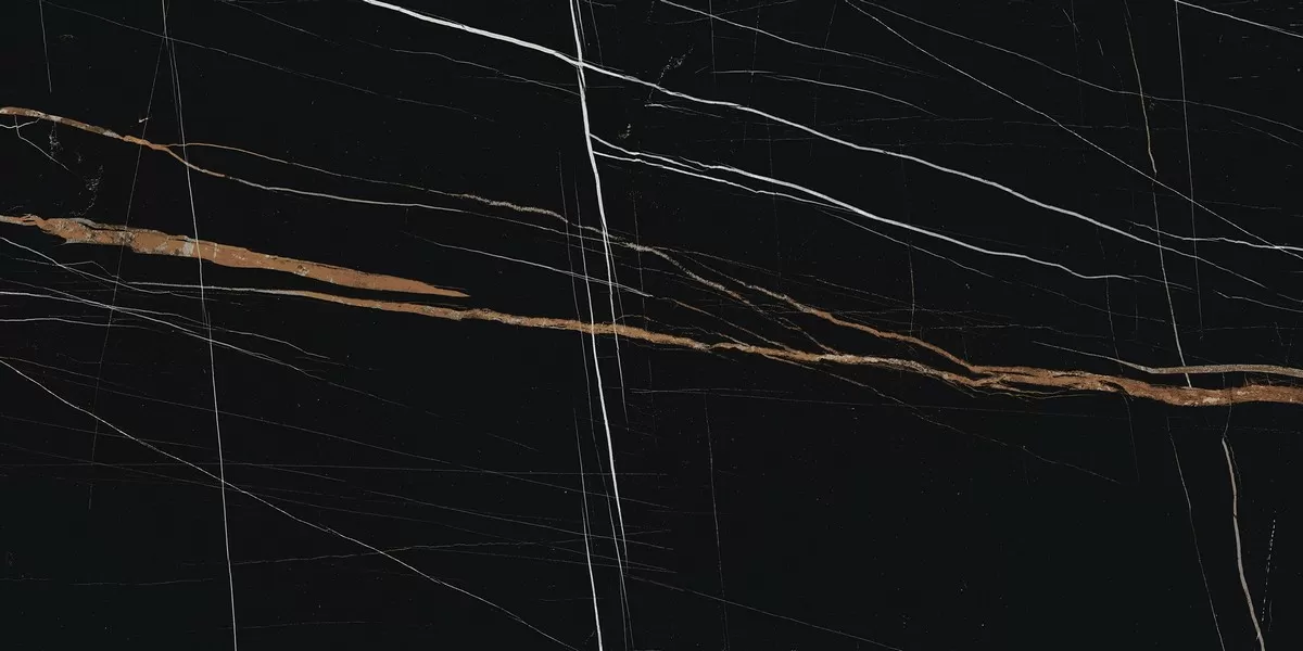 Керамогранит K-1004/MR Marble Trend Nero Dorato 600x1200x11