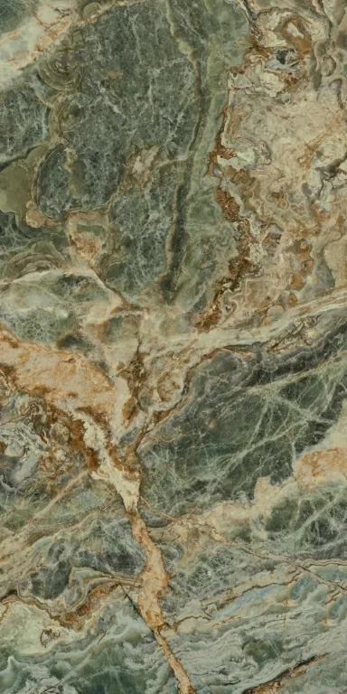 Керамогранит SG593522RB/D Панно Риальто Нобиле 2 зелёный лаппатированный обрезной 119,5x238,5x0,9