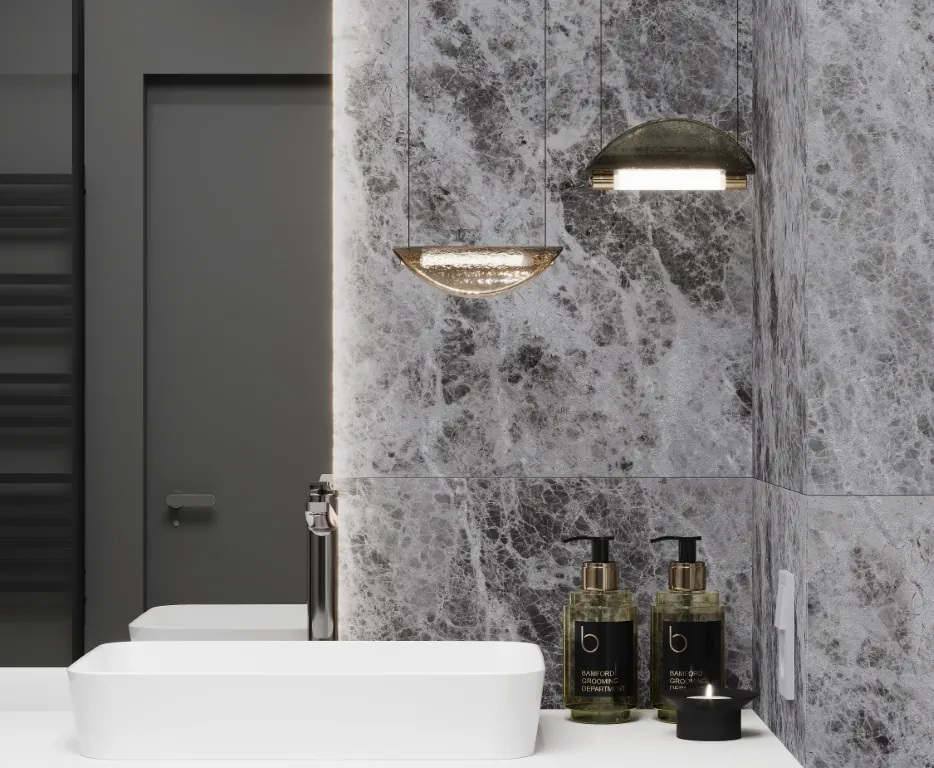 Керамогранит LP6012G0101R Bohemian Grigio серый матовый карвинг 59,5х119,1