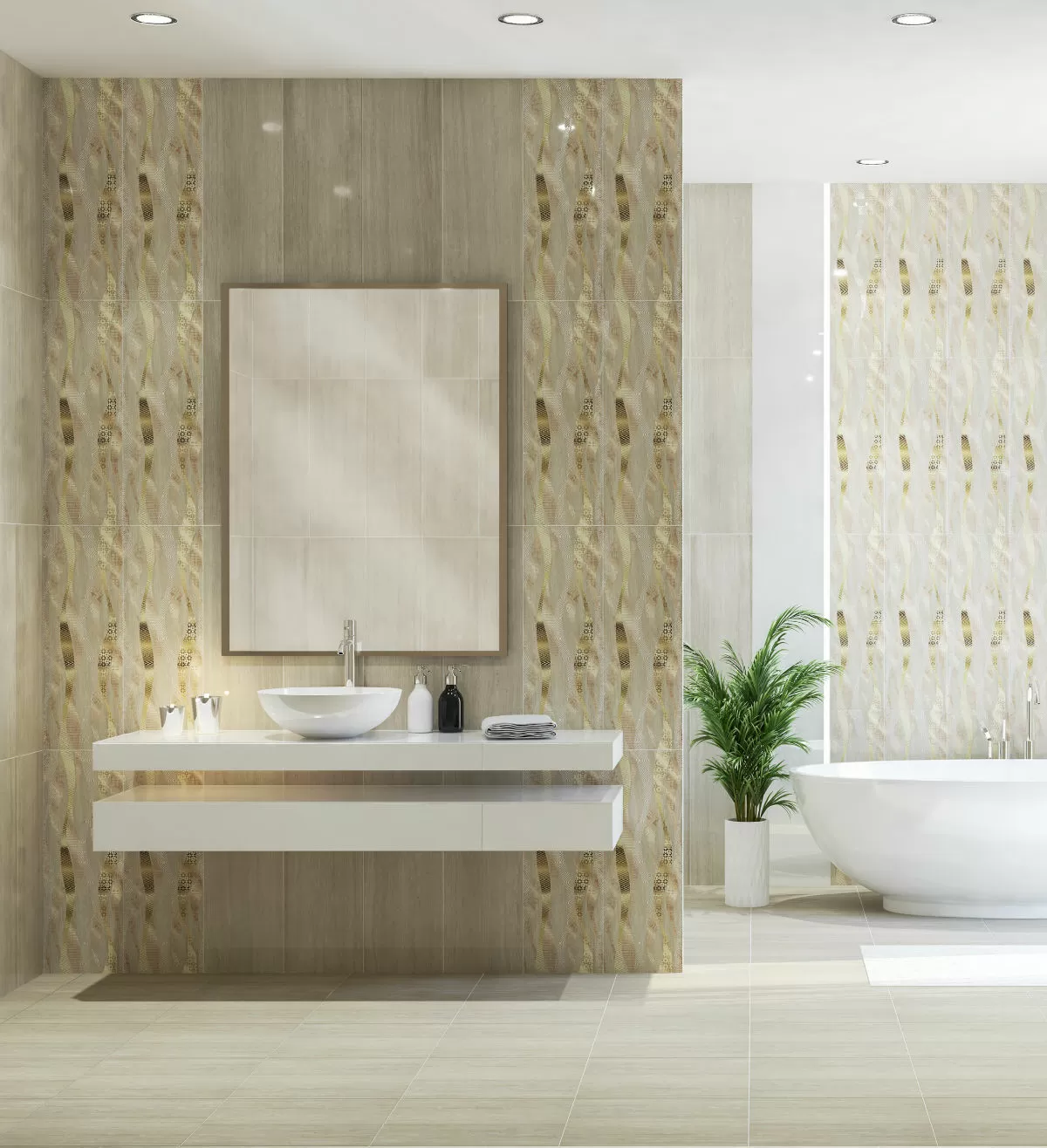 Плитка 507663001 Trevi Beige 42x42