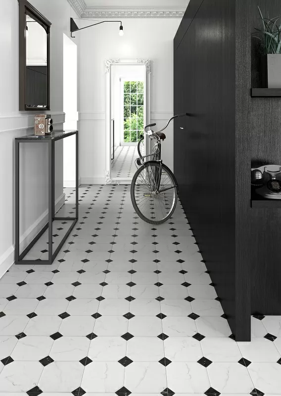 Керамогранит Betera Black-White R 58x58