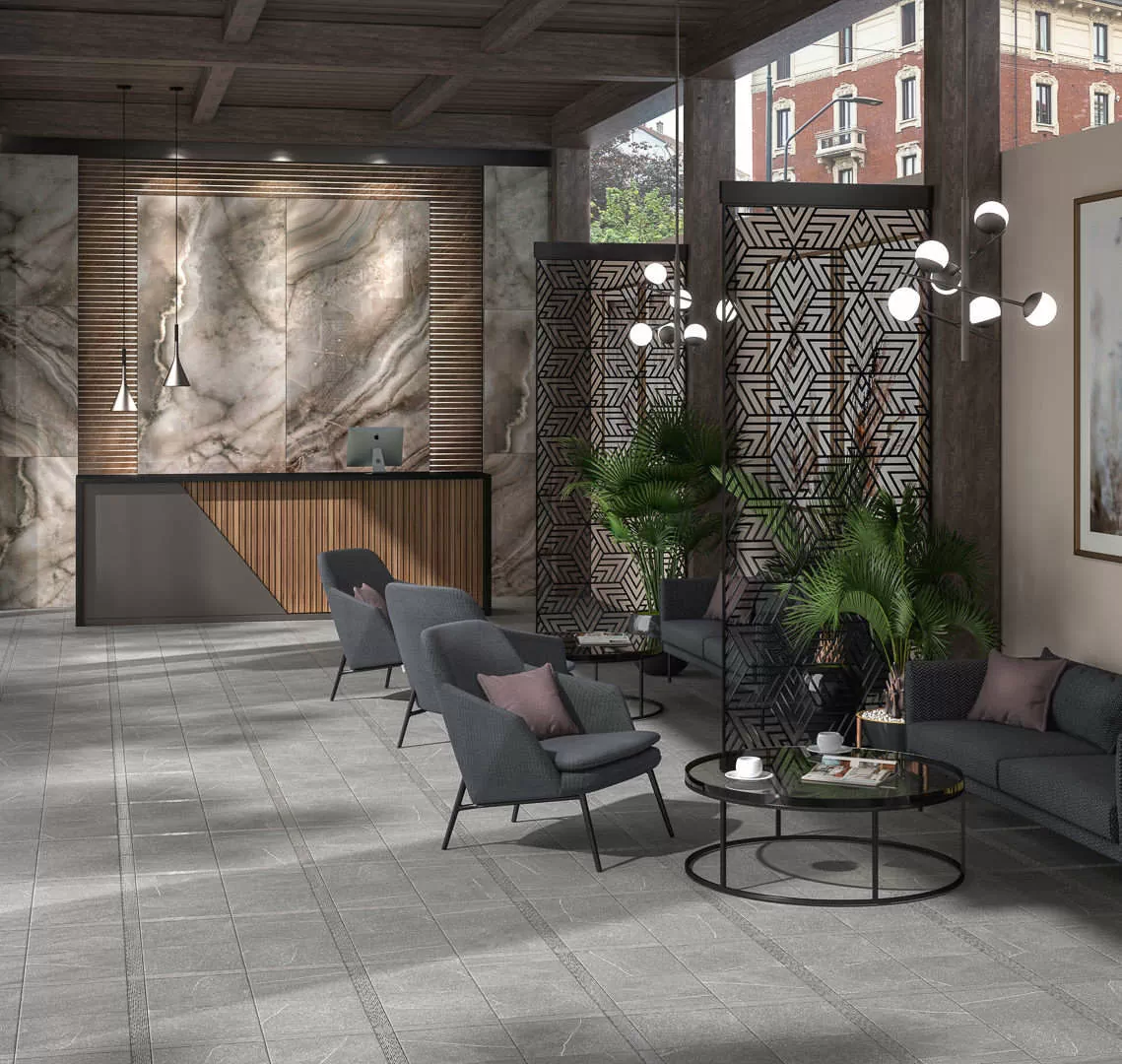 Керамогранит OS/A87/SG9344 Вставка Пиазентина беж тёмный 4.9*4.9