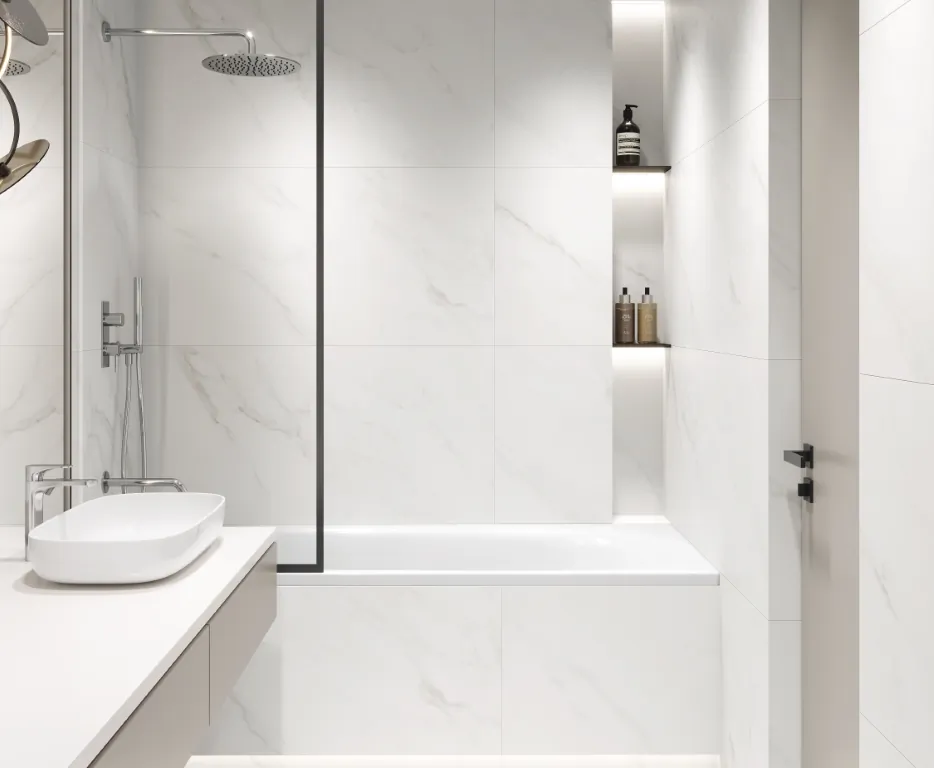 Керамогранит Calacatta Michael белый лаппатированный 60х120