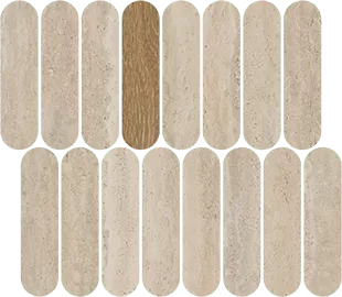 Мозаика 40WZ Mosaico Passy Natural R10 27x31