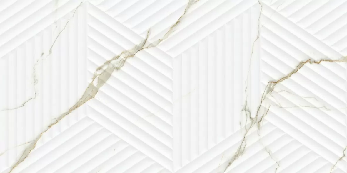 Плитка LE63063B-F53 Bianco Carrara Classico Cubo Rectificado 30х60