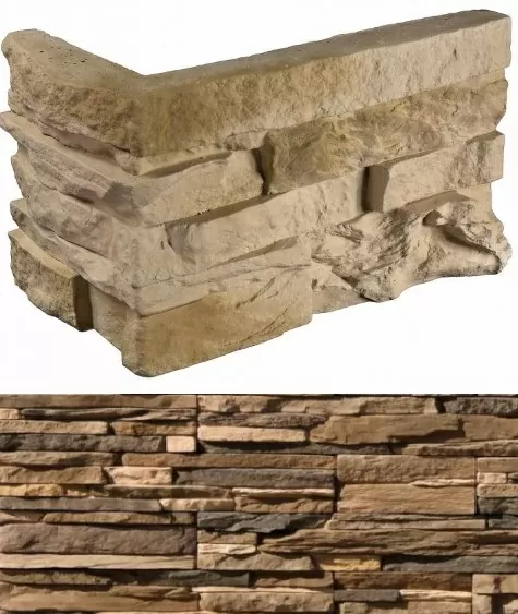 Искусственный камень 105-45 Кросс Фелл угловой 7х25,5x10 (6х15,5x10)