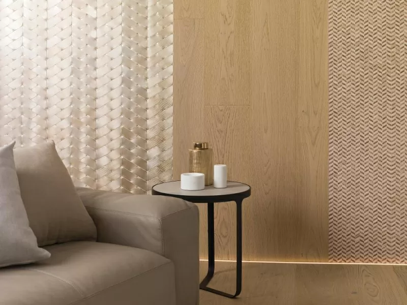 Мозаика L244008671 Gravity Aluminium Hexagon Gold 30.7x30.4x04