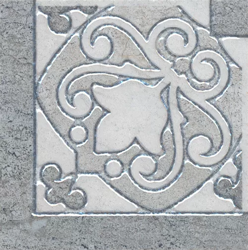 Керамогранит HGD/B39/SG1550L Вставка Монтаньоне серый лаппатированный 9,5х9,5