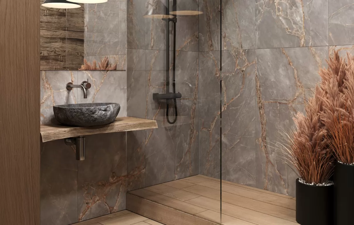 Керамогранит Плинтус IN01 Intense Grey Неполированный 7x60