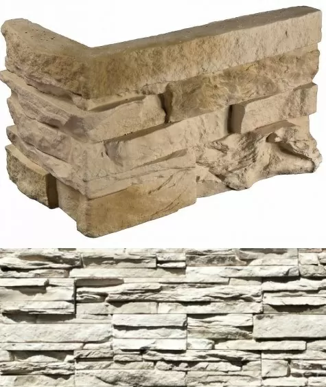 Искусственный камень 101-05 Кросс Фелл угловой 7х25,5x10 (6х15,5x10)