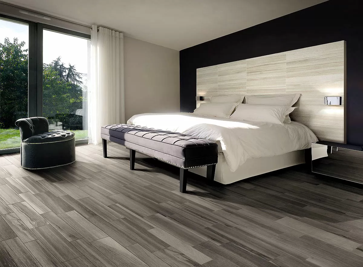 Керамогранит XW01L9 Maxiwood Living Rovere Bianco Lap Ret 15x90