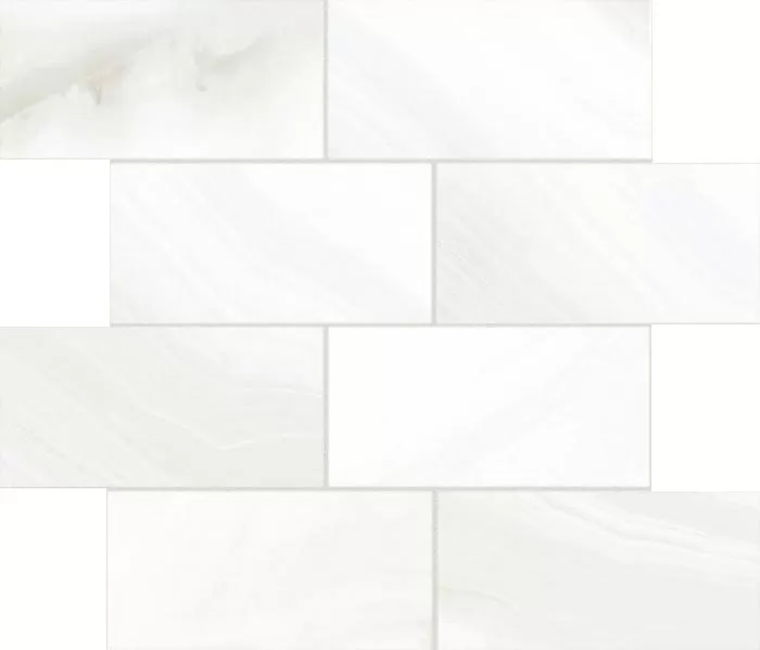 Мозаика 747785 ALABASTRI Madreperla Glossy 7.5x15 Muretto 6mm 30x30