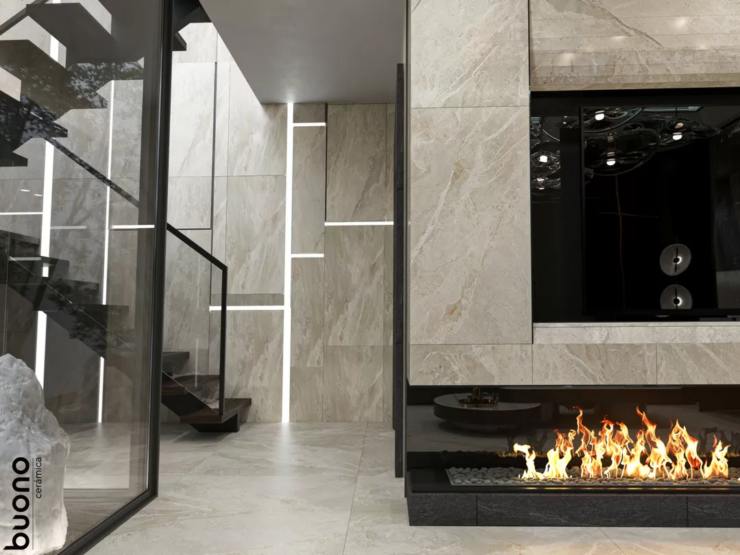 Керамогранит S4433C Pietra Bianco Carving 60x120