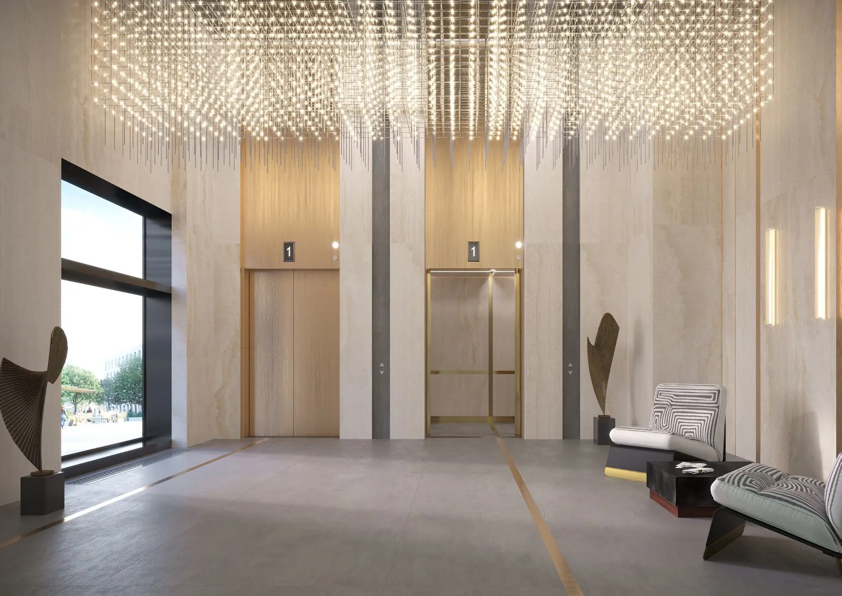 Керамогранит SG074700R Калакатта Голд бежевый обрезной 119,5x320