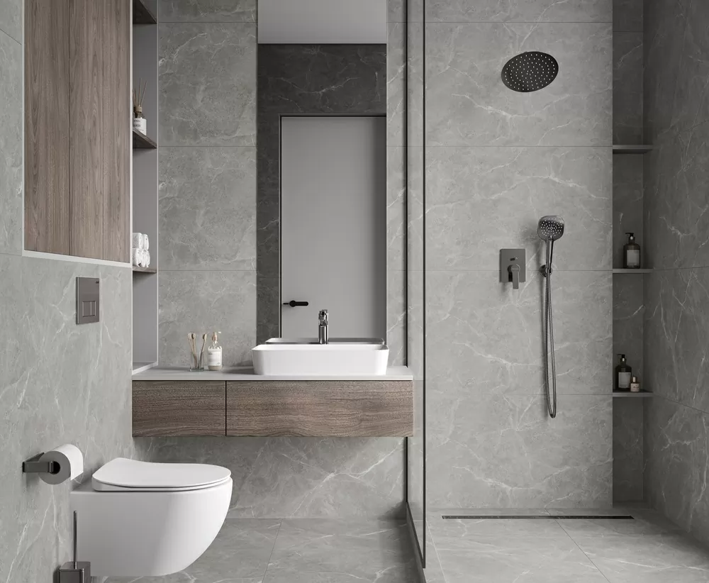 Керамогранит Stone Cool Grey Серый Полированный 60х120
