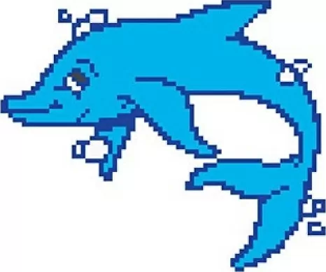 Мозаика Y345-7 Porcelain Mosaic Design Dolphin-9 5x5 (360x300)