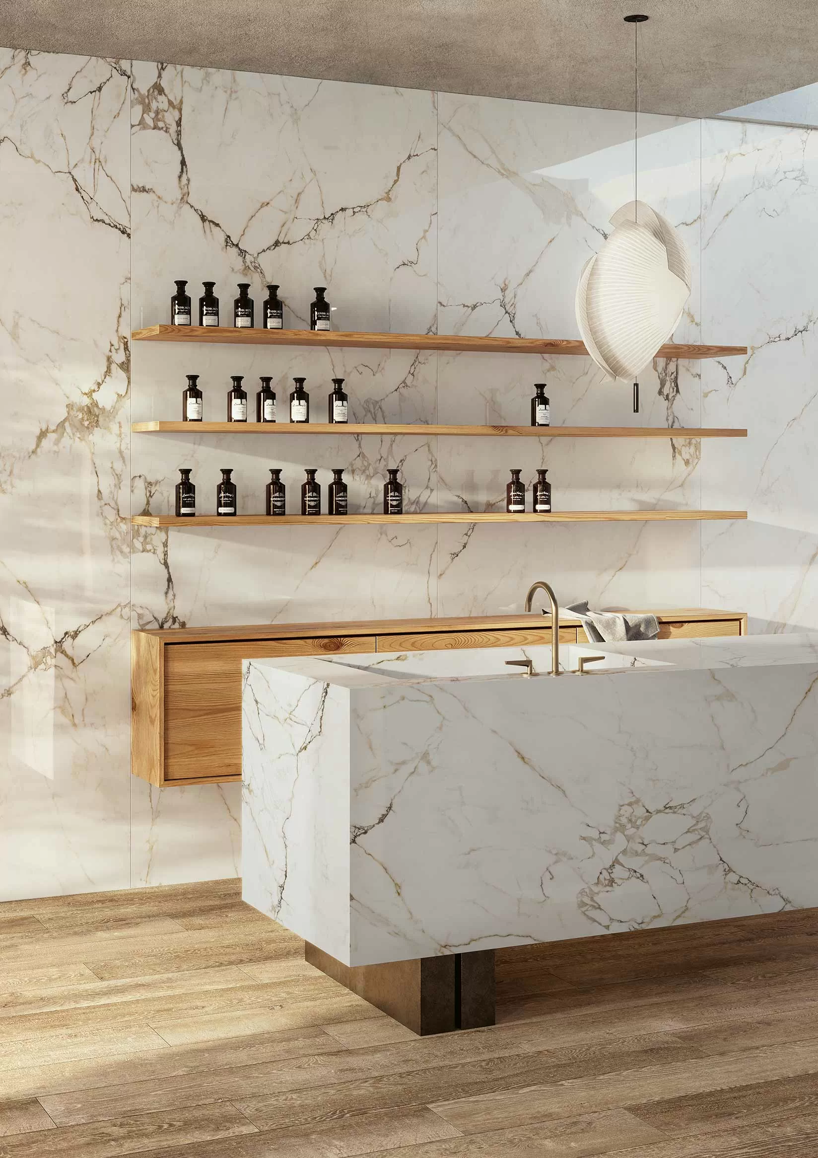 Керамогранит 02VGRBOBO Grandiosa Preziosa B Onice Bianco Oro 120x280