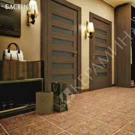 Керамогранит Бастион 4 коричневый 40x40