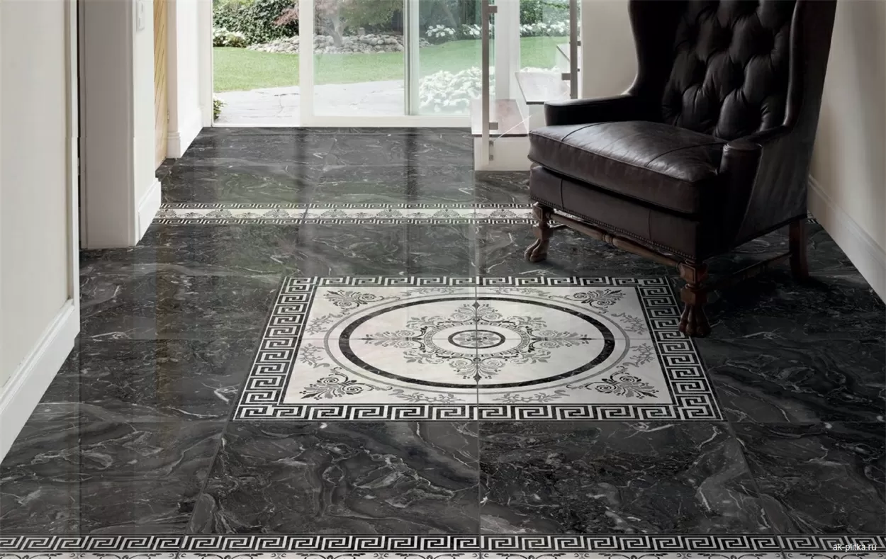 Керамогранит Roseton Nero 4 45x45