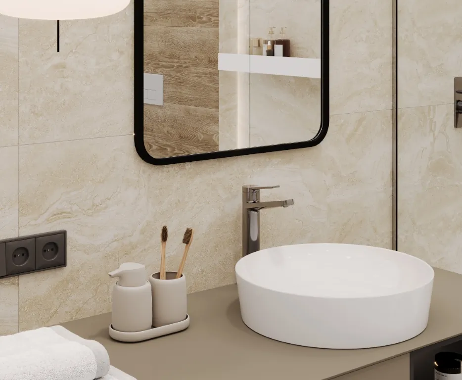 Керамогранит LP6060G0101R Polaris Beige бежевый матовый карвинг 59,5х59,5