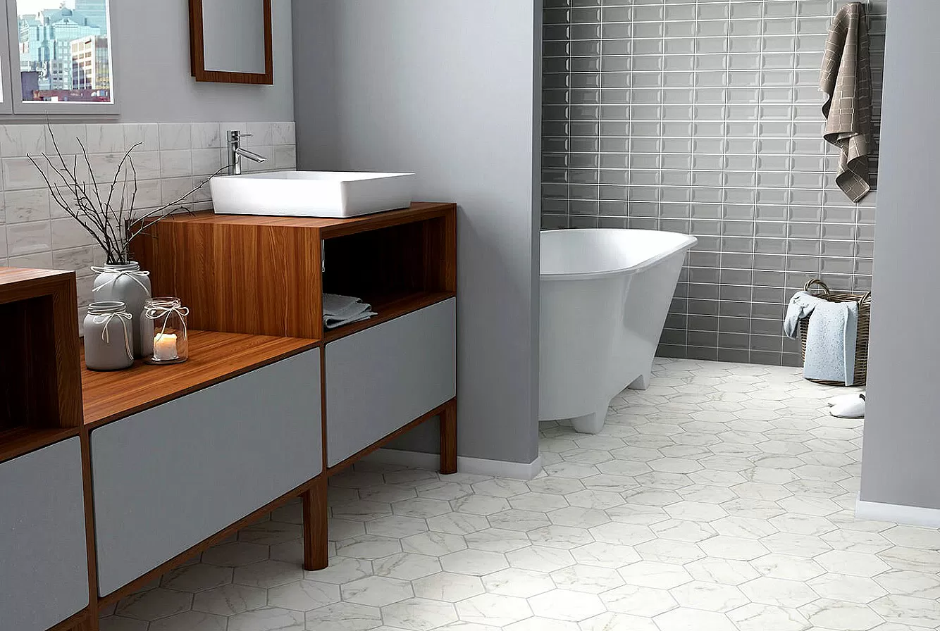 Плитка 23079 Carrara 7,5х15