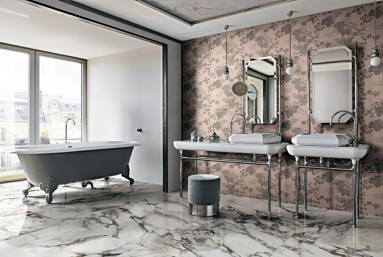 Керамогранит 765693 Bijoux Onyx Blanche Glossy 6mm 120x280