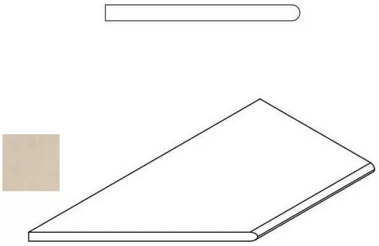 Керамогранит 620090000401 Magnesio Bordo Round SX 30x60