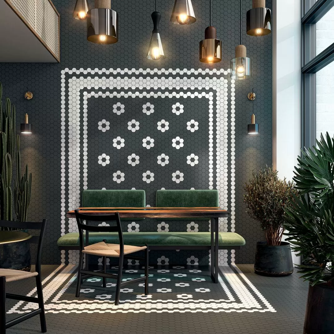 Керамогранит 1332S Агуста белый натуральный 9,8х9,8