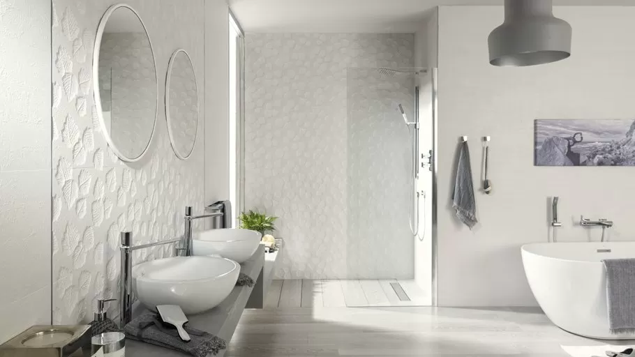 Плитка P34708061 Manila Deco Blanco 31.6x90