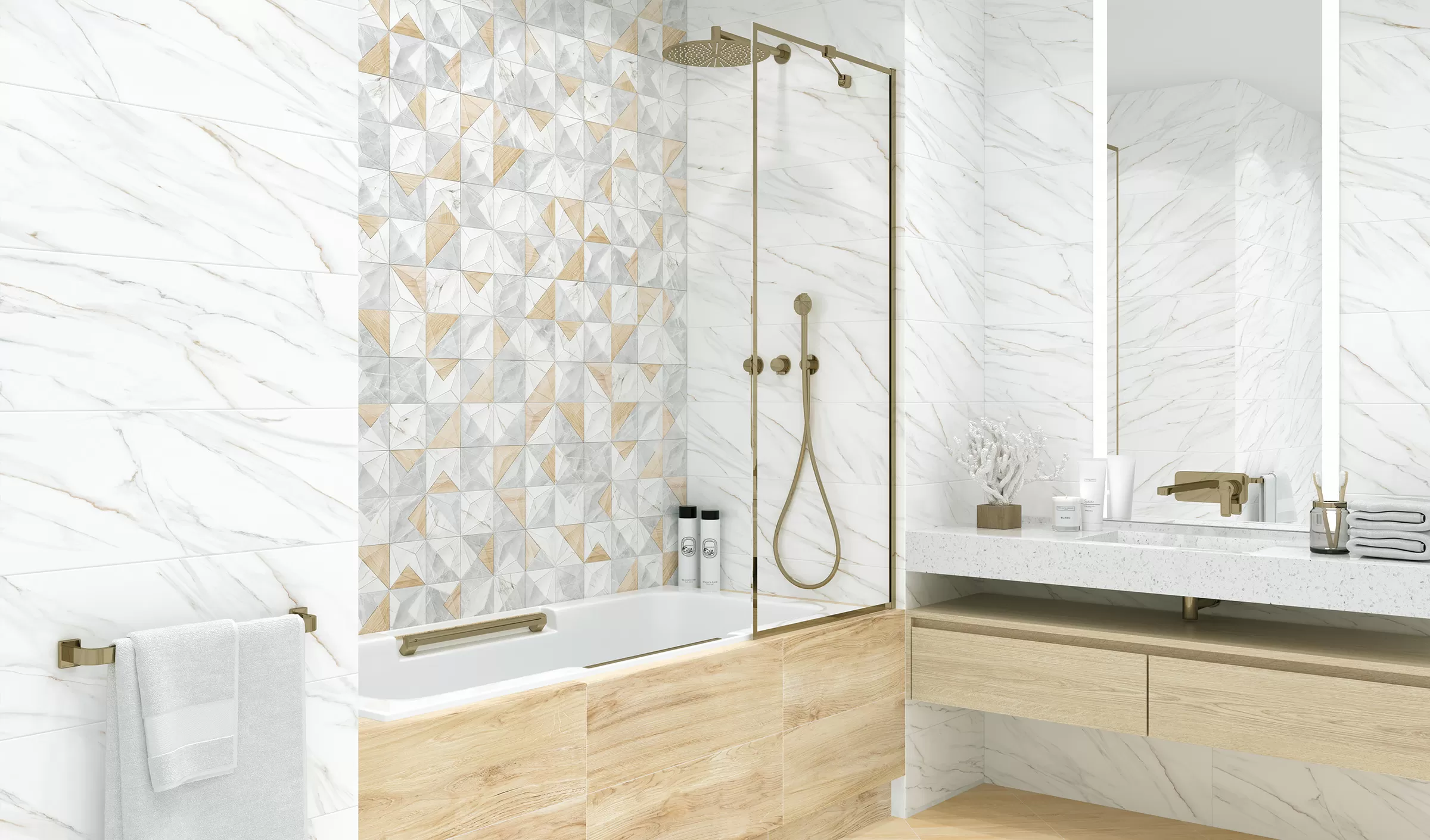 Плитка BW0MEA09 Metallic Gold Бордюр 12*740