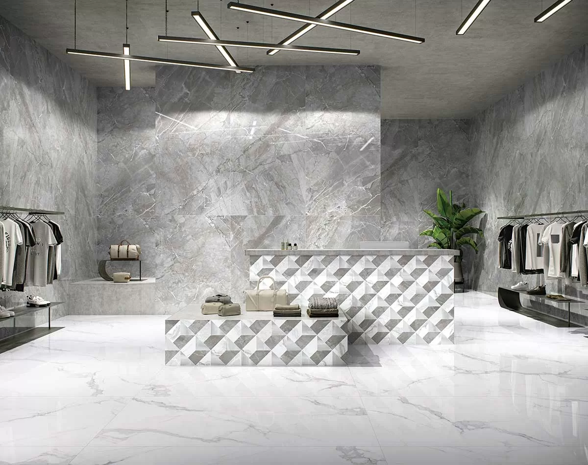 Керамогранит Calacatta White High Glossy 120х180