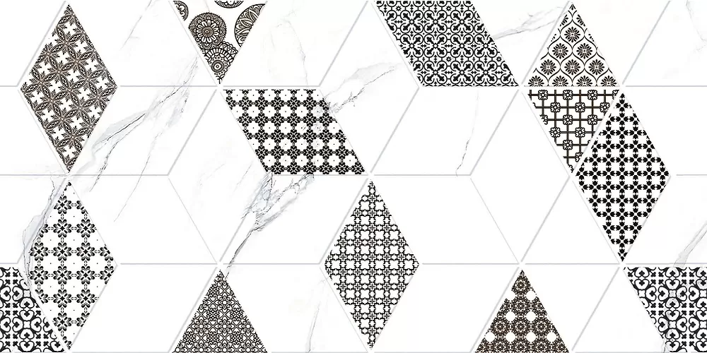 Плитка TP3628H2 Декор Дамон Ромбы ректификат 30x60
