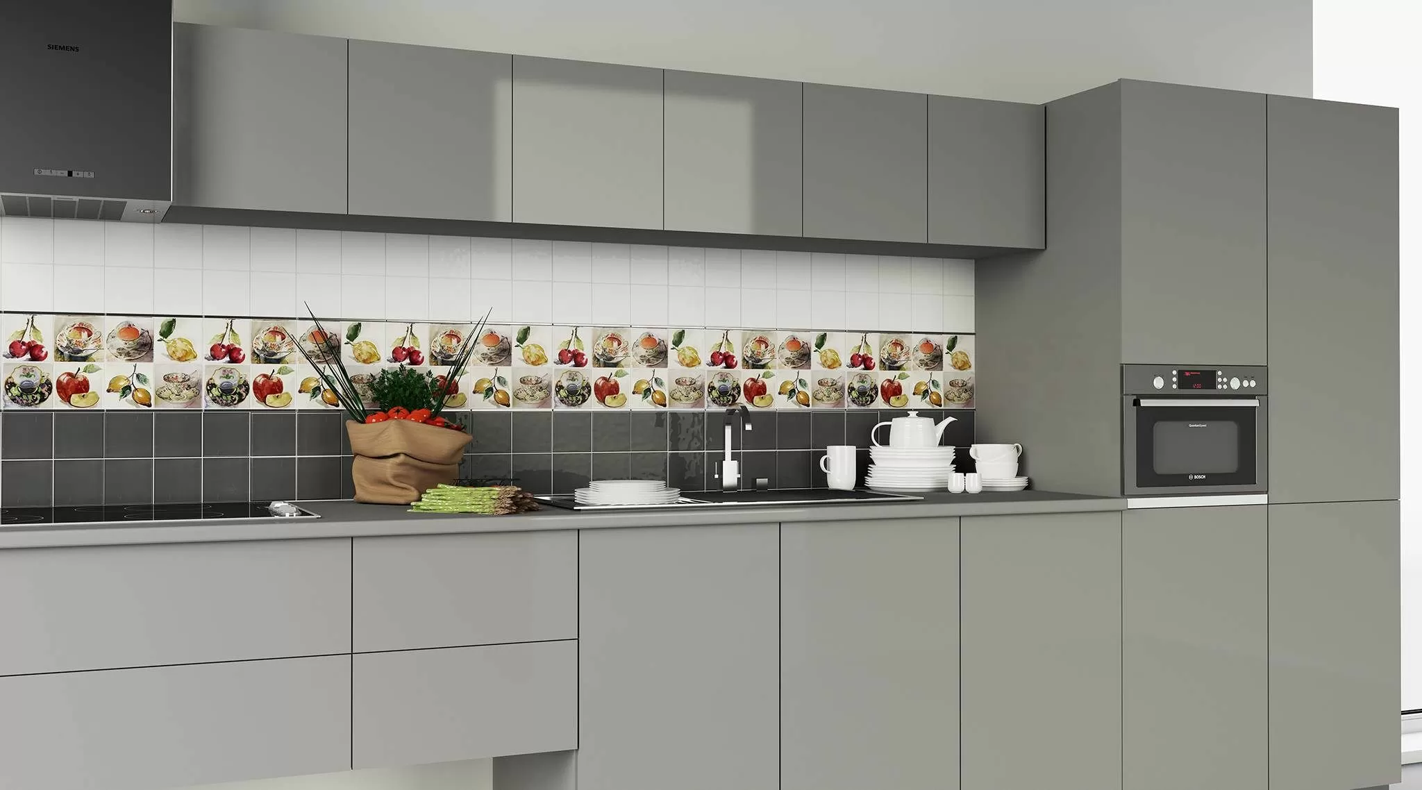 Плитка ABS0305 Gris Milano Brillo 10х10