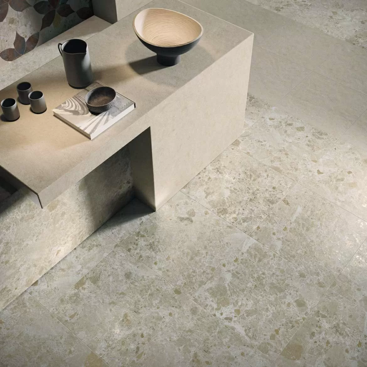 Керамогранит 136900 Mockup Ostuni Grey Nat Ret 60x120