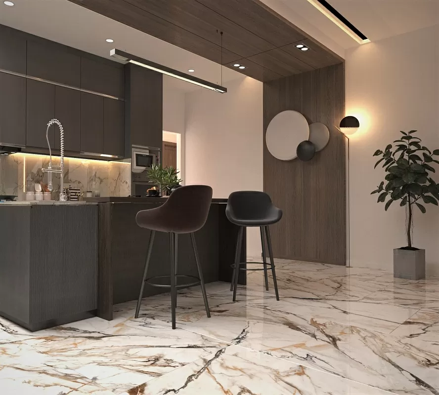 Керамогранит 8020 Firneza Gold Polished 80*160