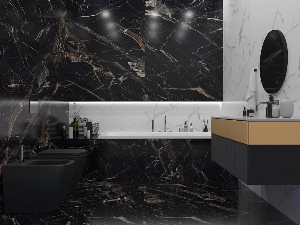 Мозаика Mosaic Alcantro Nero Brick bone 34.6x29.7
