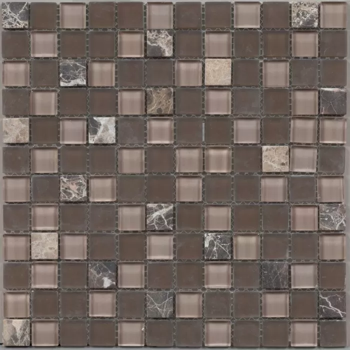 Мозаика DAO-55 стекло+камень 2.3х2.3 30х30