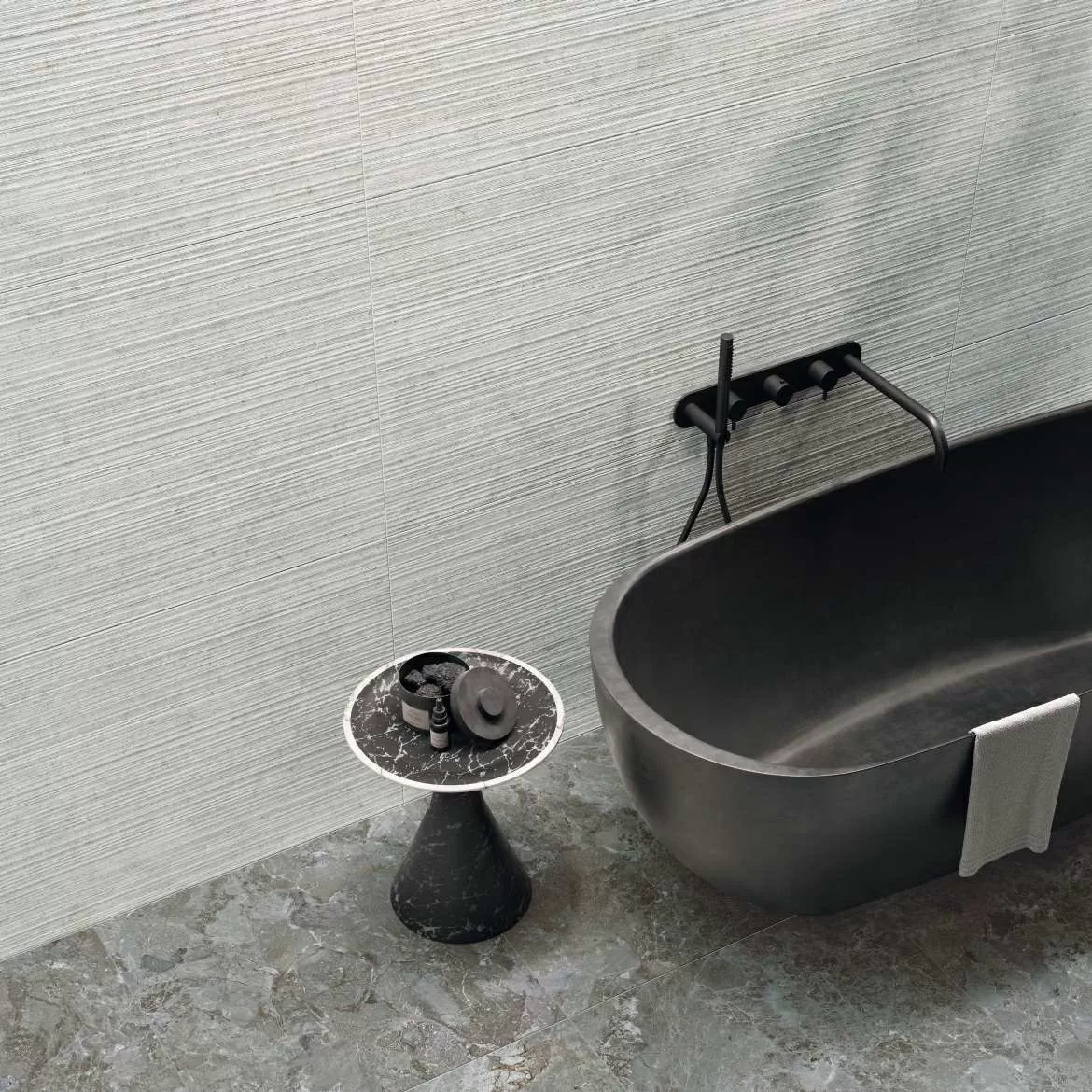 Керамогранит 136900 Mockup Ostuni Grey Nat Ret 60x120