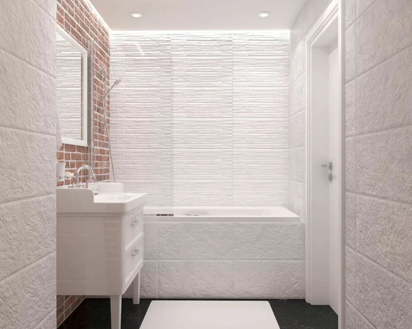 Керамогранит Loft чёрный 30х60